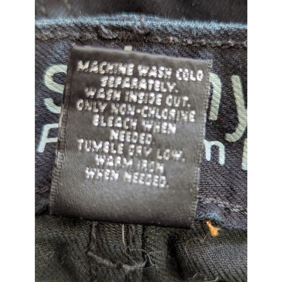 MOSSIMO! DEEP, SATURATED BLACK SKINNY PREMIUM DENIM 5 POCKET JEANS, PANTS! SZ 14 - Picture 10 of 11